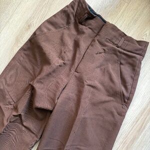 Zara Wide Leg Pants (brown, size small)
